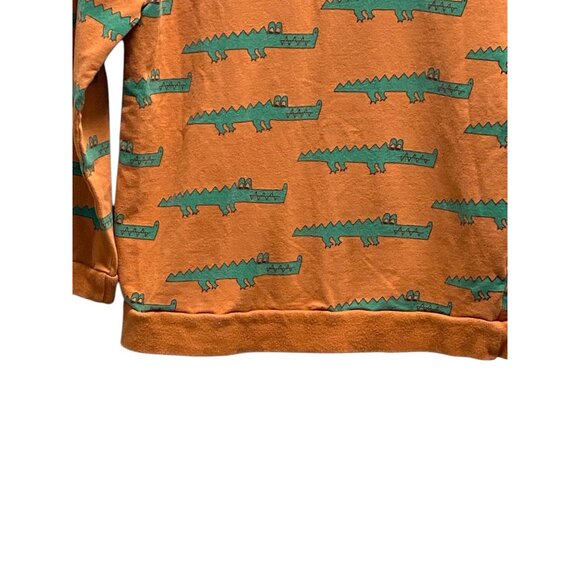 Dot Dot Smile Boys Alligator Print Sweatshirt Orange Size 11 (M) - Picture 6 of 11